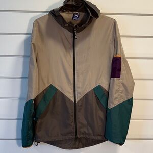 Vintage Without Walls Multicolor Windbreaker with Hood